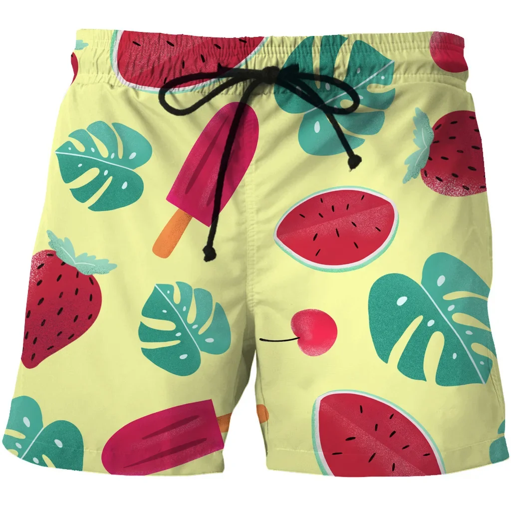 

Summer Man's Beach Shorts Loose Water Sport Beach Pant 3D Print Quick Dry Short Swimwear Men's Oversized Surfing Swimming Shorts
