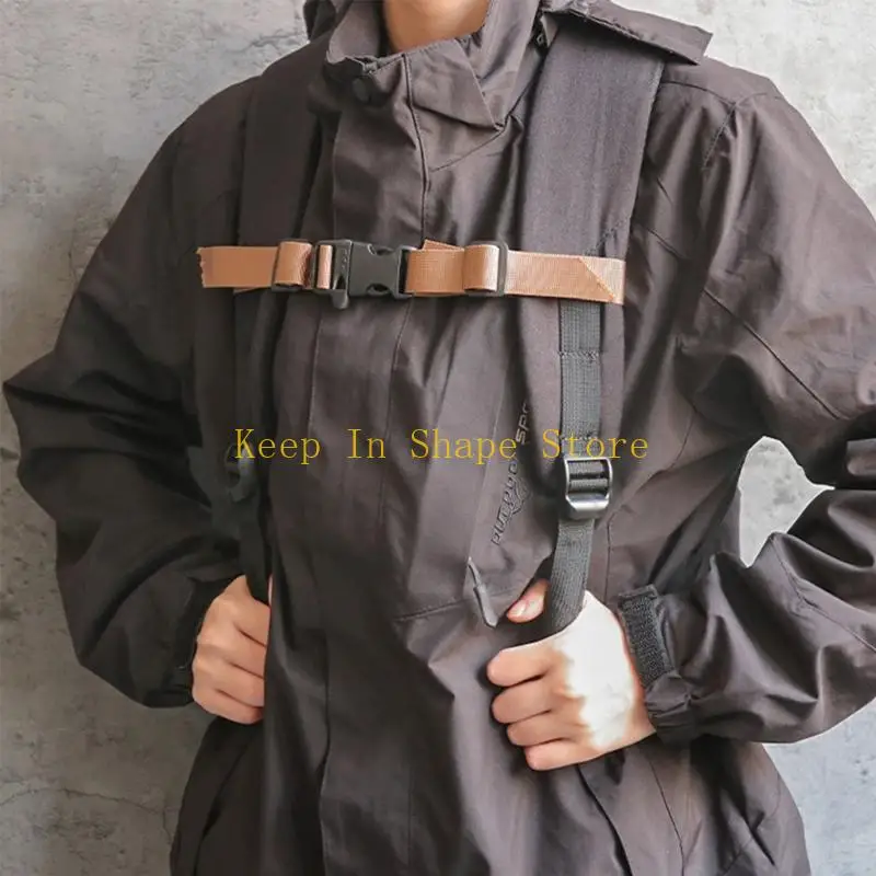 حزام صدر U1JC قابل للتعديل لحقائب الظهر، مريح لتخفيف الحمل بسرعة #4