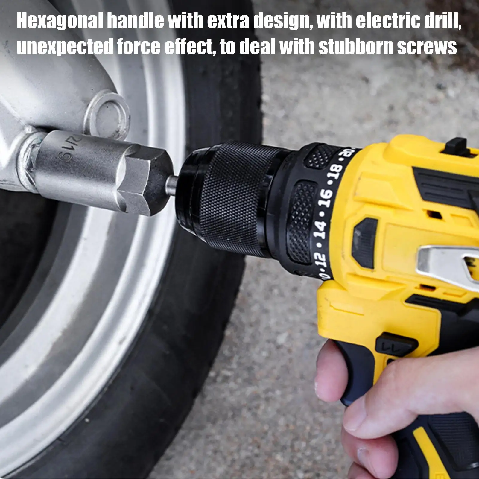 Hexagon Drill Bit Socket Set Hex Head Socket Set For Drill 3 Pieces Repairing Hand Power Tool Accessories For Automotive Repair