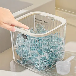 Laundry Capsule Container, 100 oz Laundry Detergent Container with Scoop,  Jar with Seal and Pop-Up Lid