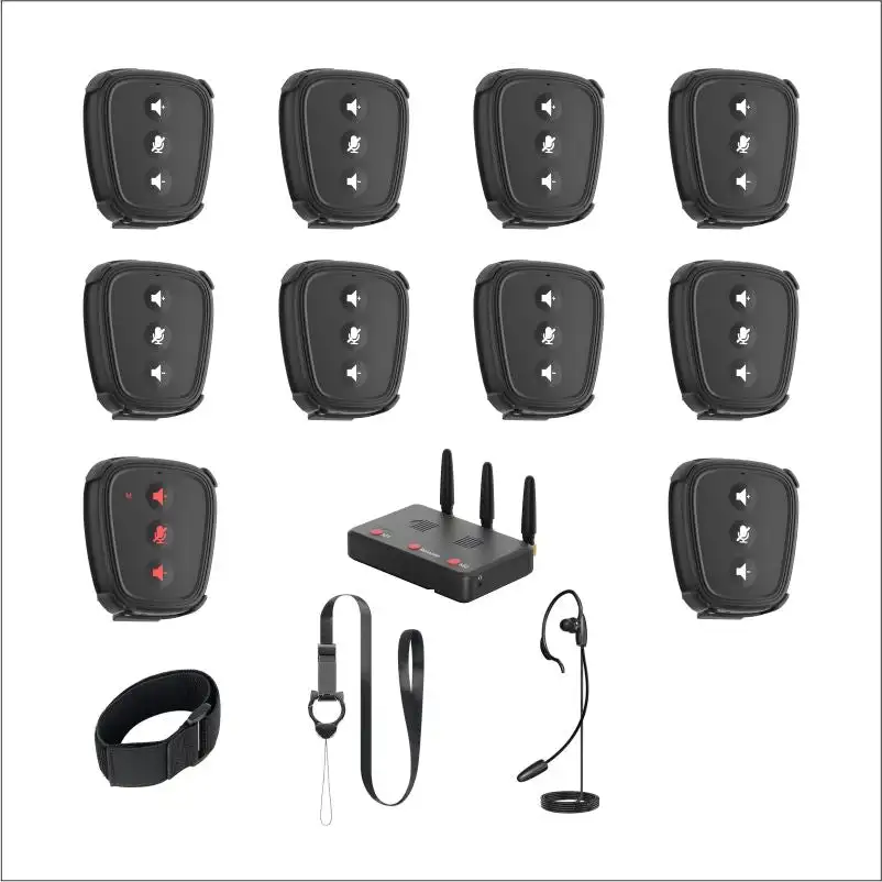 CAME-TV Nano 1.9G, A Small Digital Wireless Intercom Pod - NANO 10PCS (With HUB) For Ride cycling,Skiing,Mountain climbing