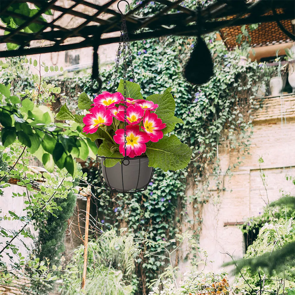 

2pcs Hanging Planter Basket Metal Wire Round For Garden Balcony Porch Patio Plants Succulents Flowers Outdoor Indoor Plant