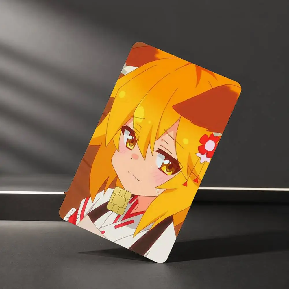Anime The Helpful Fox Senko San Sticker Film Tape Skin for Credit Card Debit Card Waterproof Stickers