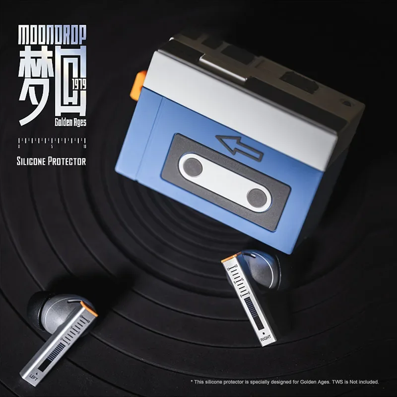 ゴールデンステージtwsイヤホン用moondropシリコンプロテクターケース