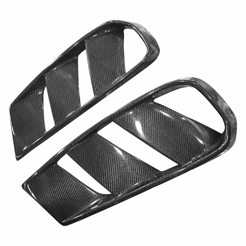 For Mercedes Benz GLA Class X156 GLA 200 GLA260 GLA45 2014-2016 Car Front Bumper Air Intake Grille Vent Cover Trim Carbon Fiber