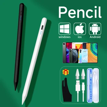 Android IOS Windows Tablet için evrensel Stylus kalem cep telefonu Stylus Samsung Huawei Xiaomi Tablet için Apple kalem 2 için kalem