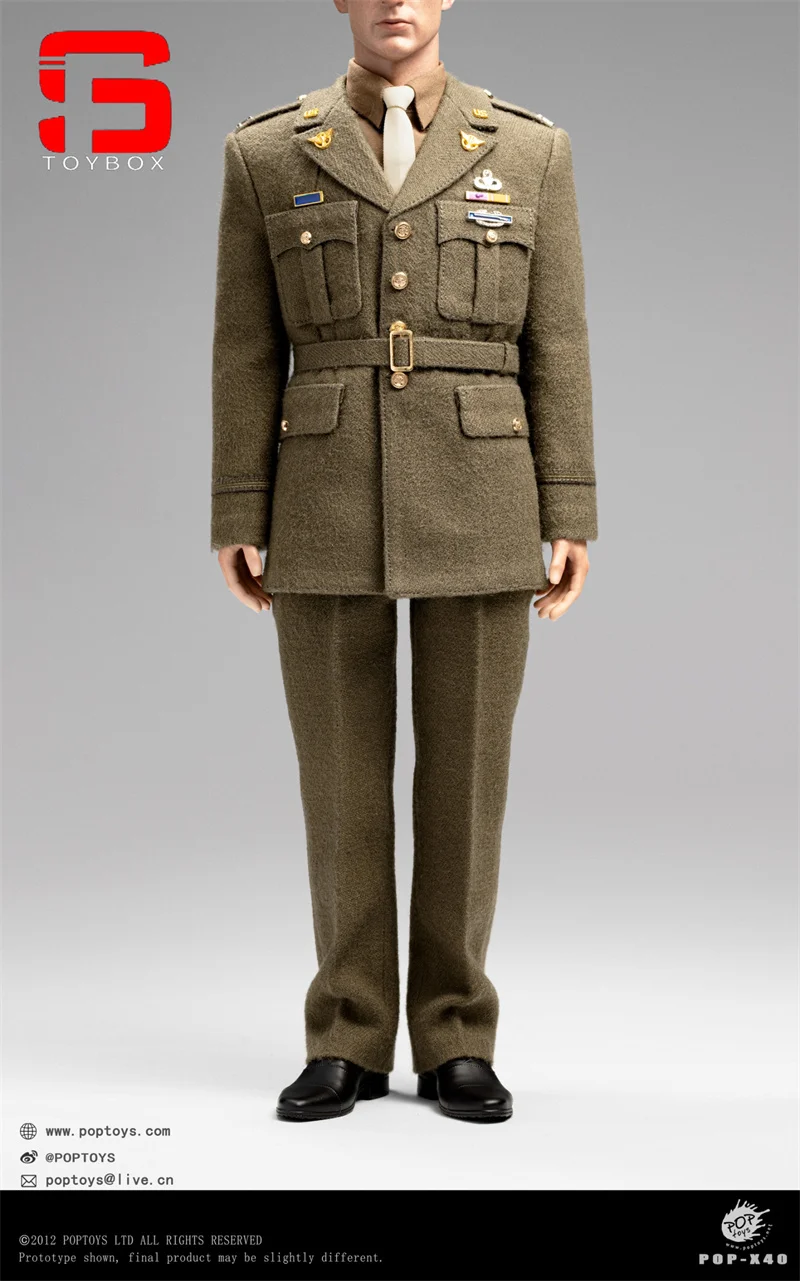 POPTOYS X40 1/6, uniforme de capitaine, costume, vêtements, modèle adapté à 12 pouces AL100046, figurine de soldat masculin, poupées corporelles, en Stock