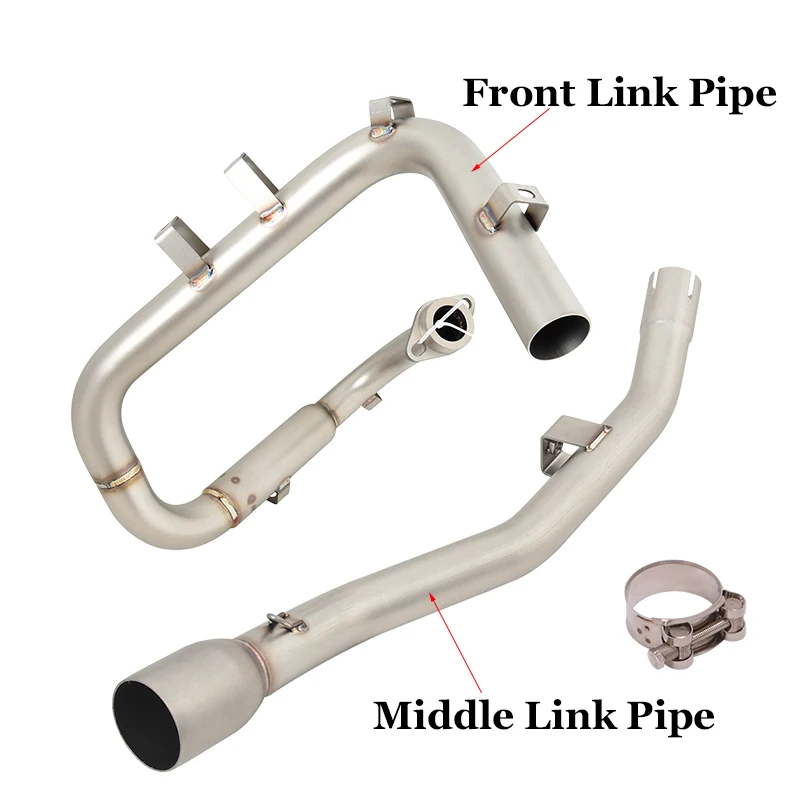 Slip On For Yamaha WR125R WR125X WR125 WR 125 2009 - 2017 Motorcycle Exhaust Systems Front Mid Link Pipe Connecting 51mm Muffler