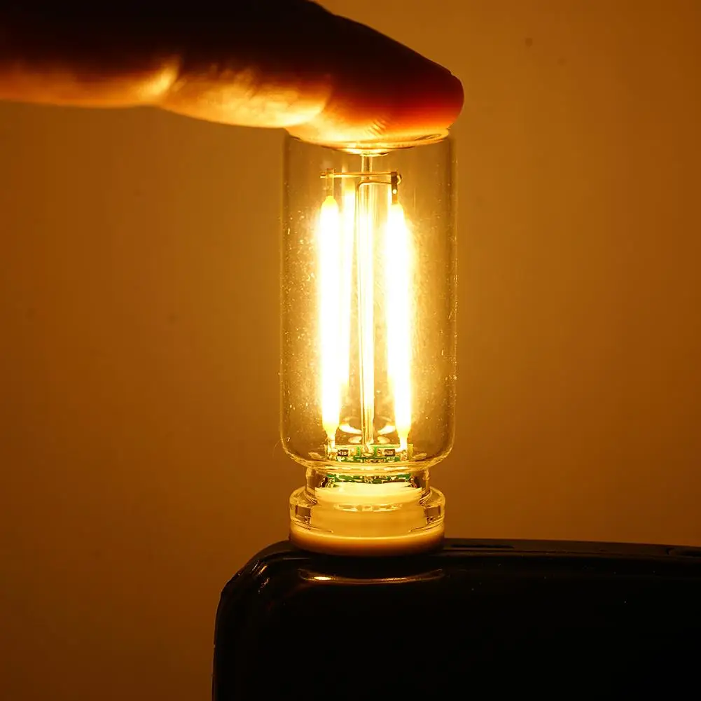 Car 5V Night Light LED Filament Lamp Portable Lighting Plug Play USB Lamp Decorative Atmosphere Lamps For Environmentled Lights