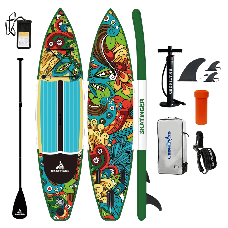 

Hot Selling 11'6" Longboard Surfboard Inflatable Stand-Up Paddle Board with Accessories