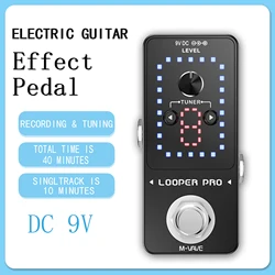 M-VAVE Looper Pro Electric Guitar Effect Pedal Looper Electric Instruments Universal Effect Pedal Electric Guitar Accessories