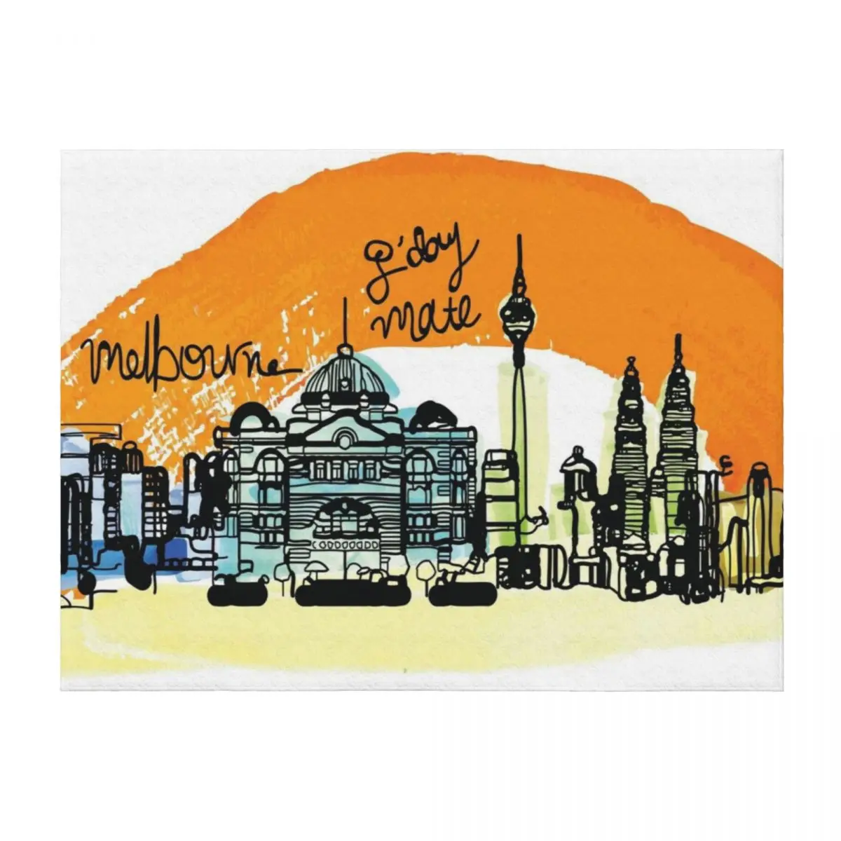 

Melbourne Throw Blanket for sofa manga Nap Decorative Beds Blankets