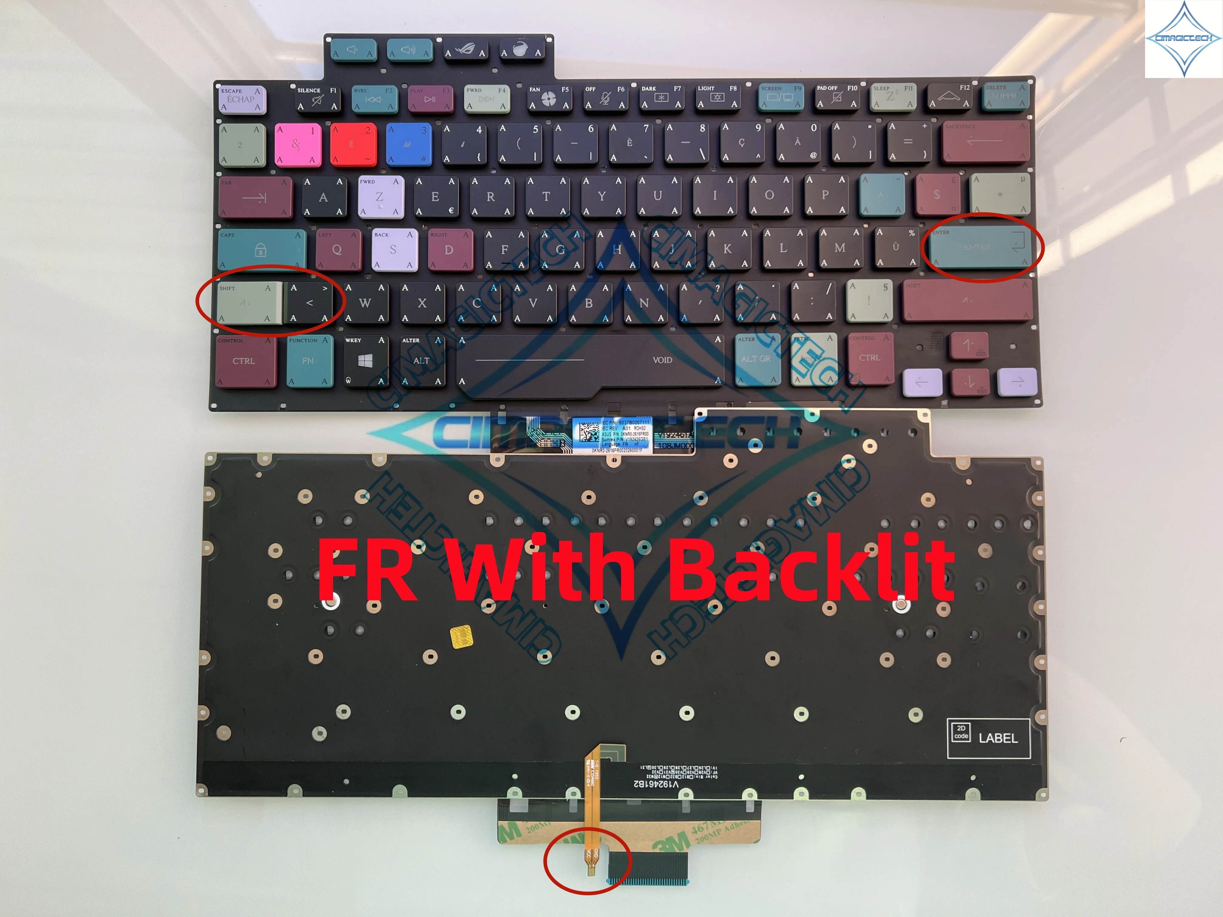 New Russian FR French US English Backlit For ASUS ROG Zephyrus G14 