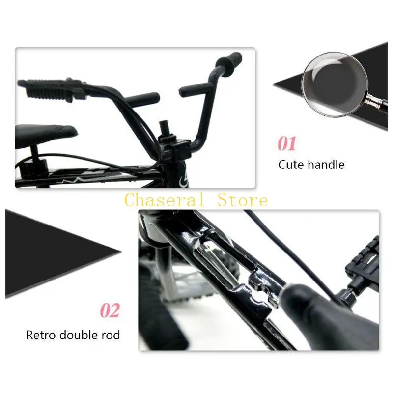 E7ce mini -legering vingerfiets sportset fiets vingerbord diy voor creatief spel skateboard kinderen kinderen speelgoed