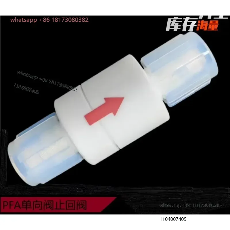 for PFA one way valve check water stop check 1/4 3/8 1/2 3/4 PTFE expansion valve