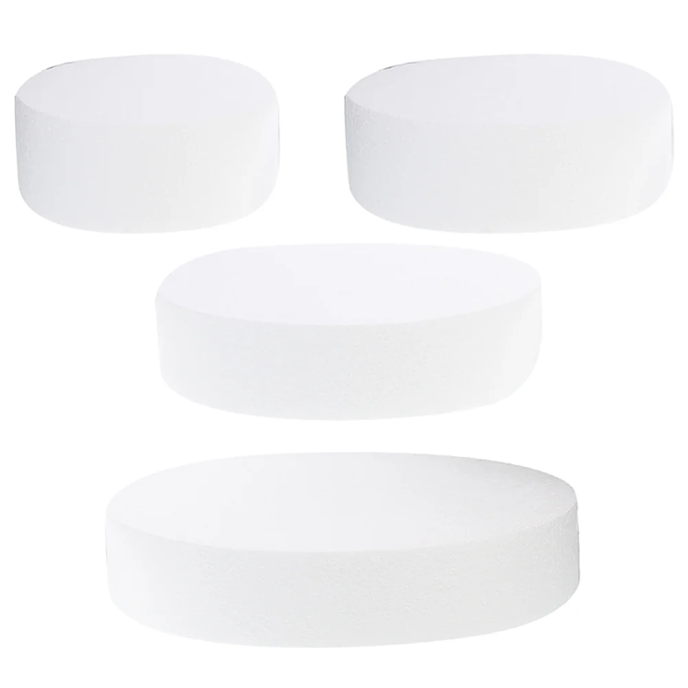 4 Pcs Cake Embryo Model Fondant Old Ptactise Stand Practicing Fake Fruit White Foam DIY Dummies Baby