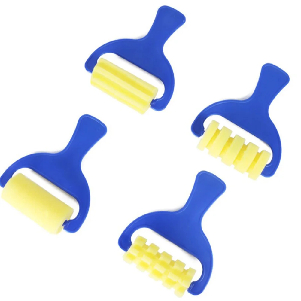 1Set Kinderen Tekengereedschappen Schilderen Spons Borstels Cultiveren Vermogen Ouder-kind Relatie DIY Art Set