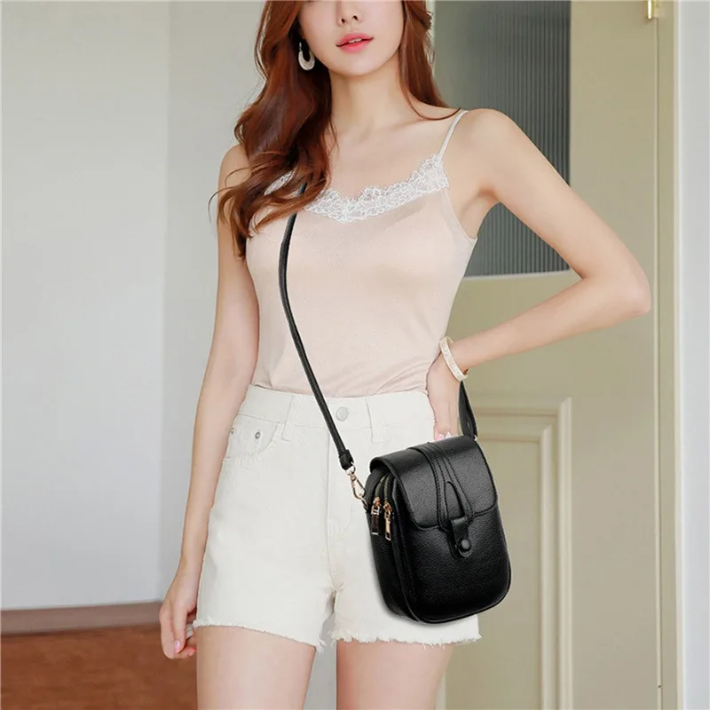 

Crossbody Bags Small Shoulder Handbags For Women Korean Solid Color Students Phone Bags Mini Messenger Bag 2023 New
