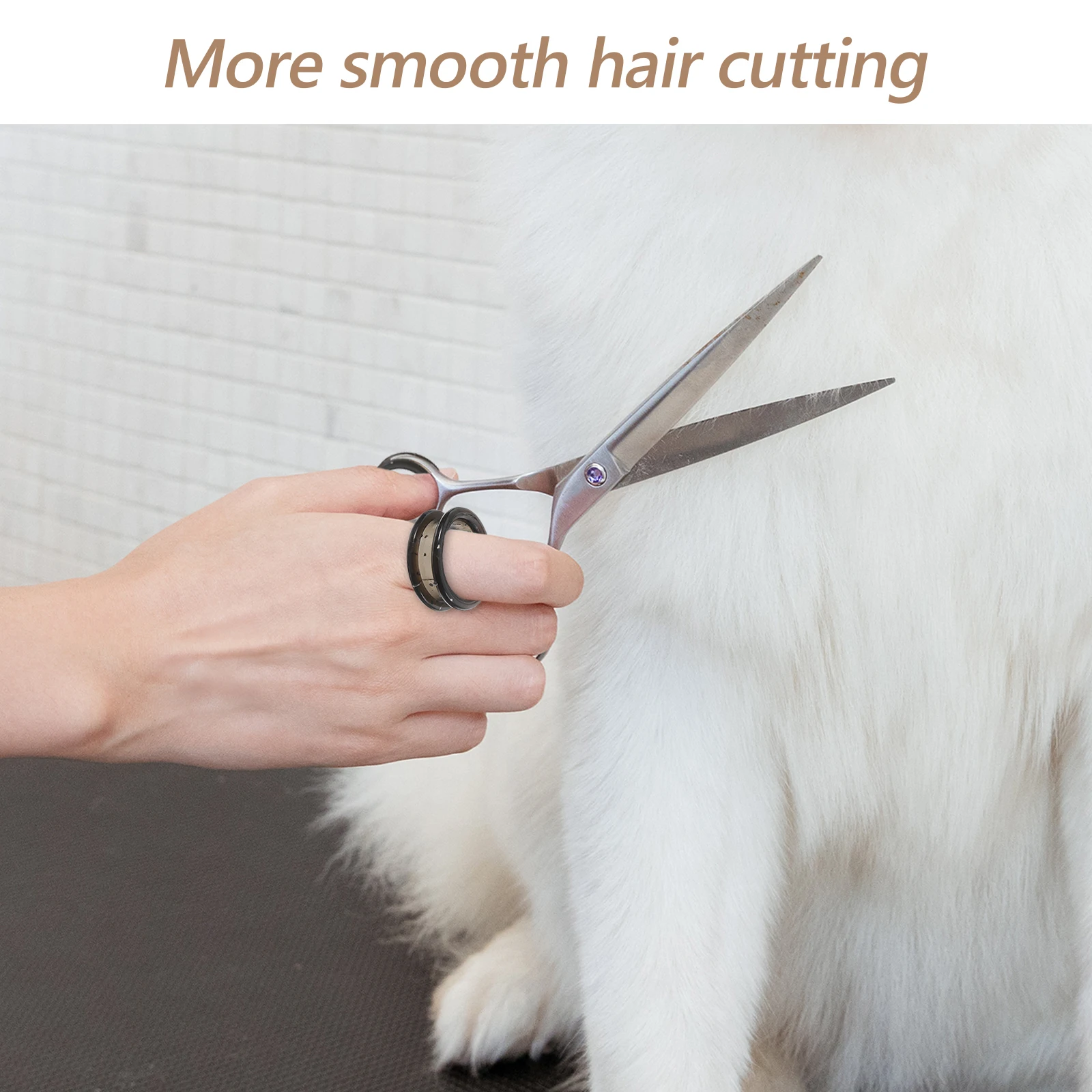 

12pcs Silicone Scissor Finger Rings Durable Comfortable Grip Pet Grooming Accessories for Dog Hairdressing Tools Versatile