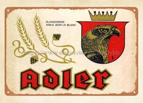 Adler beer metal tin sign hanging artwork prints