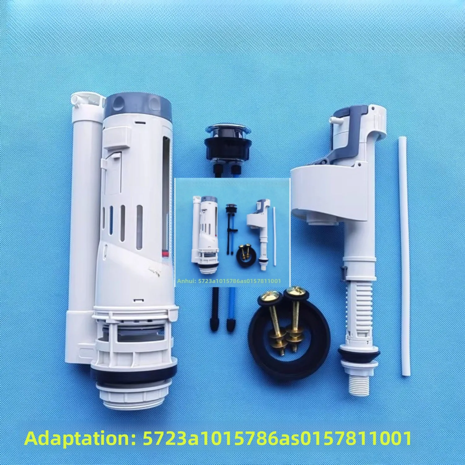 

Запчасти для унитаза, кнопка впускного клапана для воды, сливной клапан, совместимая с Villeroy & Boch 5723A101, двухкомпонентный бак для унитаза