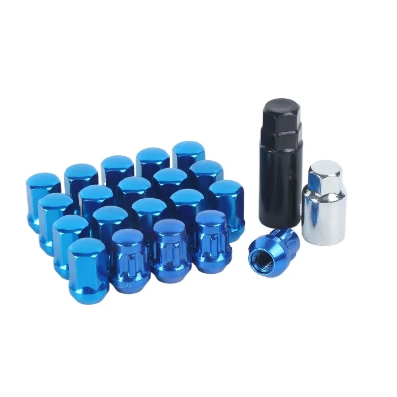 17mm Hexagonal Anti-theft Wheel Lock Nut High Strength Car Hub Modification Fastener Wholesale Parts