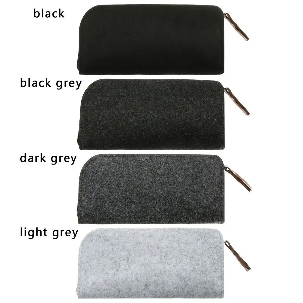 1PC Kawaii Felt Pencil Case Large Capacity Pen Pouch Pencil Bag for Girls School Office Supplies Organizer