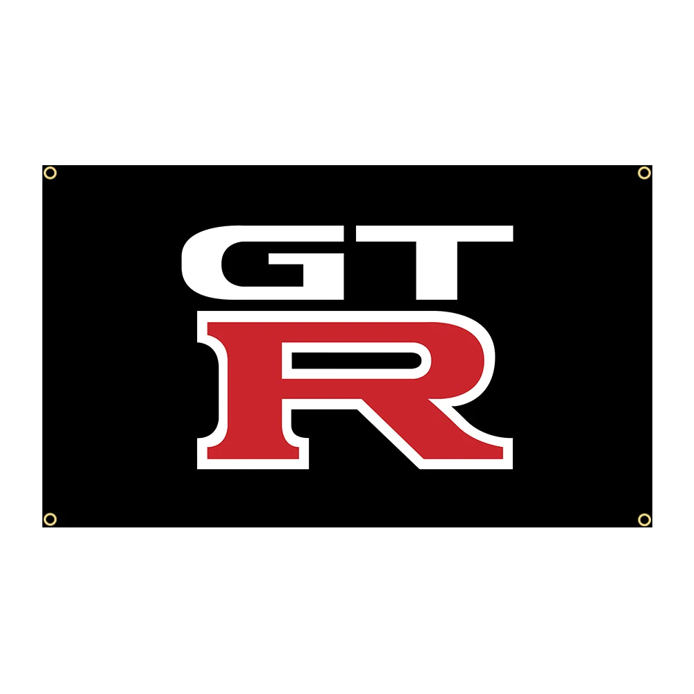 90x150cm GTR34 Skyline Racing Car Jdm Flag Polyester Printed Garage or Outdoor Decoration Banner Tapestry