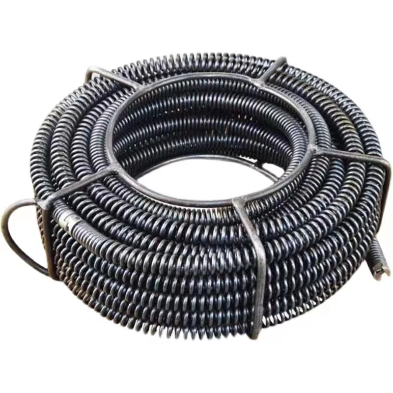 22mm cable encrypted bold manganese steel spring for sewer/drain cleaning machine