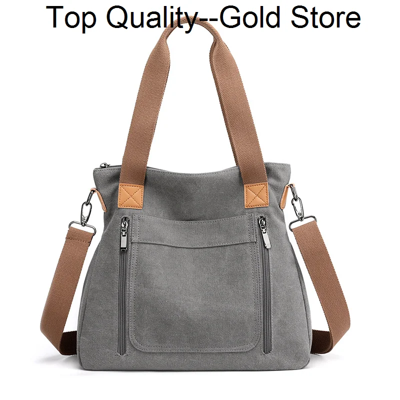 

2023 versatile portable large capacity canvas bag women's casual shoulder crossbody s for women designer