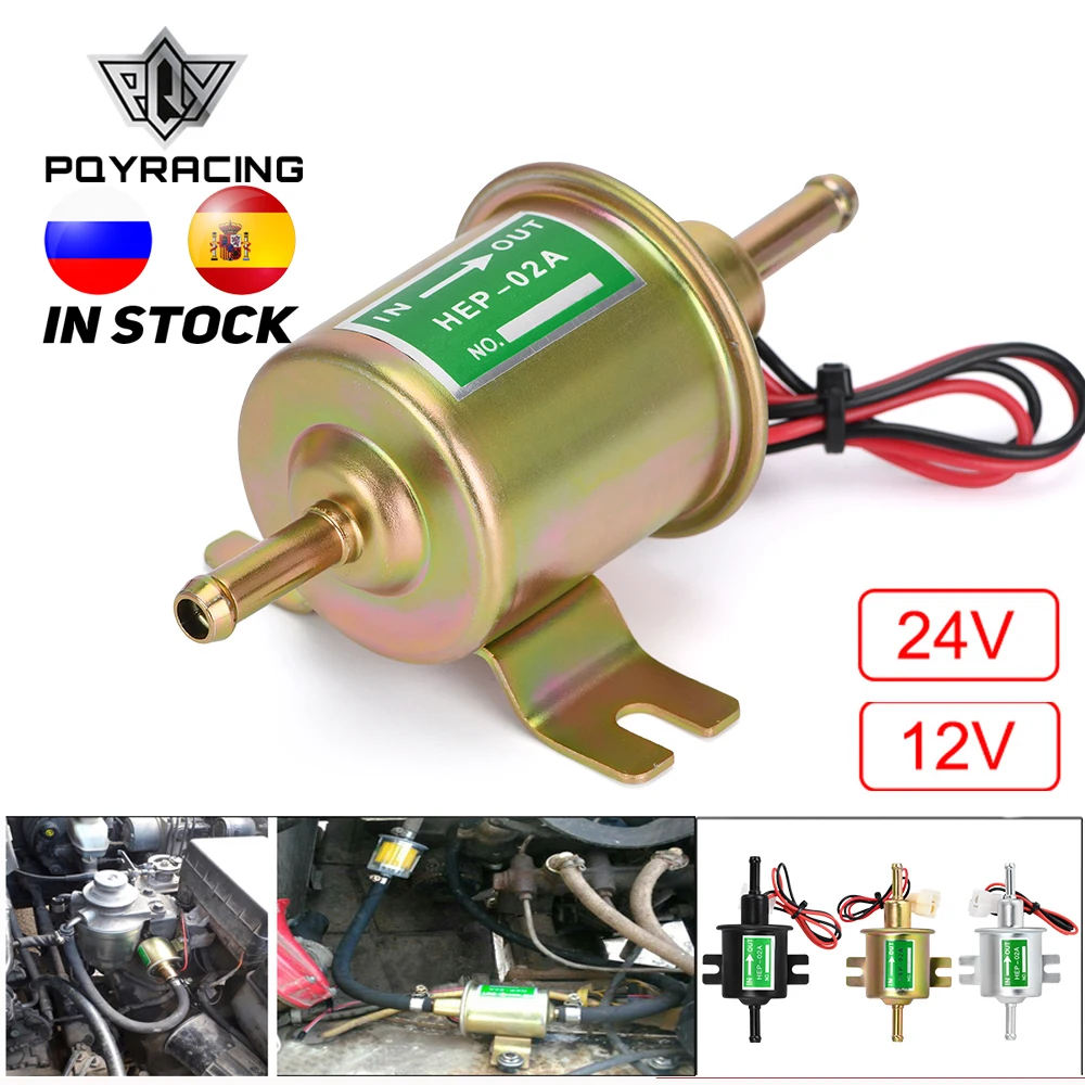Nowy 12V 24V elektryczna pompa paliwa niskie ciśnienie Bolt Fixing Wire Diesel benzyna HEP-02A dla samochodów gaźnik motocykl ATV