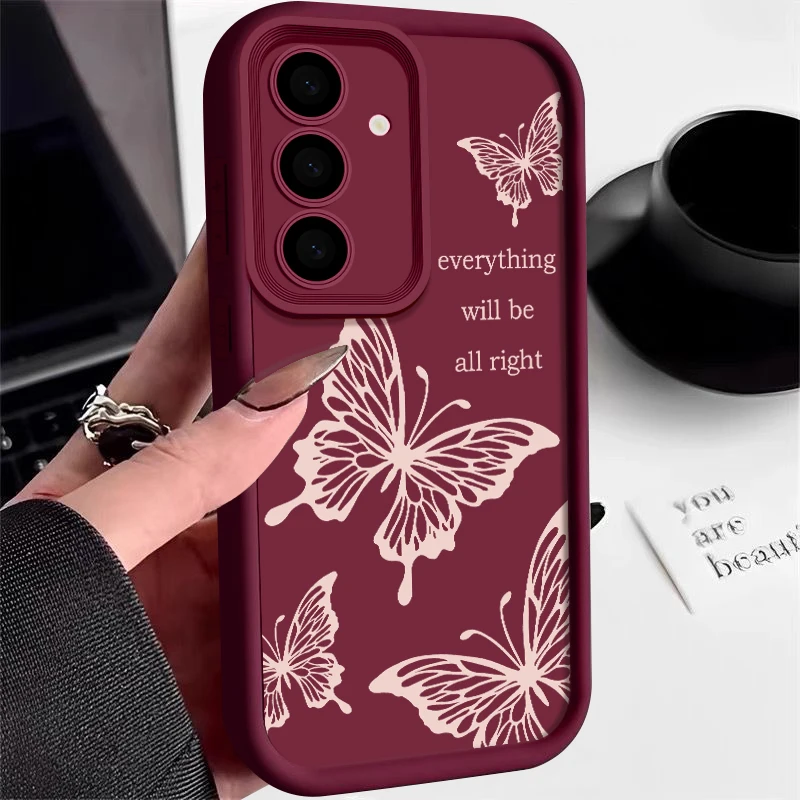 Schmetterlingshülle für Samsung Galaxy S26 S25 S24 Ultra Plus S24 S25 S26 FE A18 A57 A37 A56 A55 A27 A17 A15 A36 A26 A16 Weiche Hülle – Detail 8