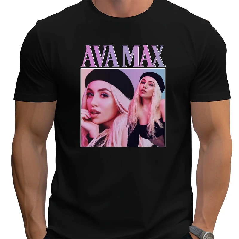 

Ava Max Vintage Style Fashion Casual Wear Unisex T-Shirt fashion t-shirt men cotton brand teeshirt