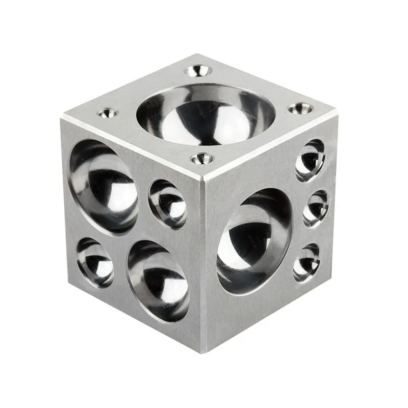 Square nest bead iron 70mm nest iron with 26 concave surfaces (3-52) round bead nest anvil