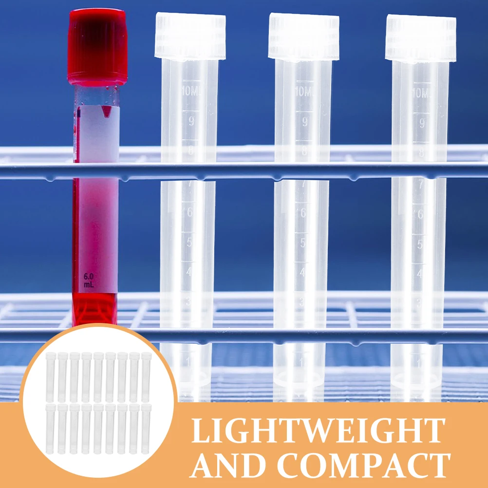 

20 Pcs Cryovial Test Tubes Sample Scientific Experiment Clear Vials Experiments Sampling