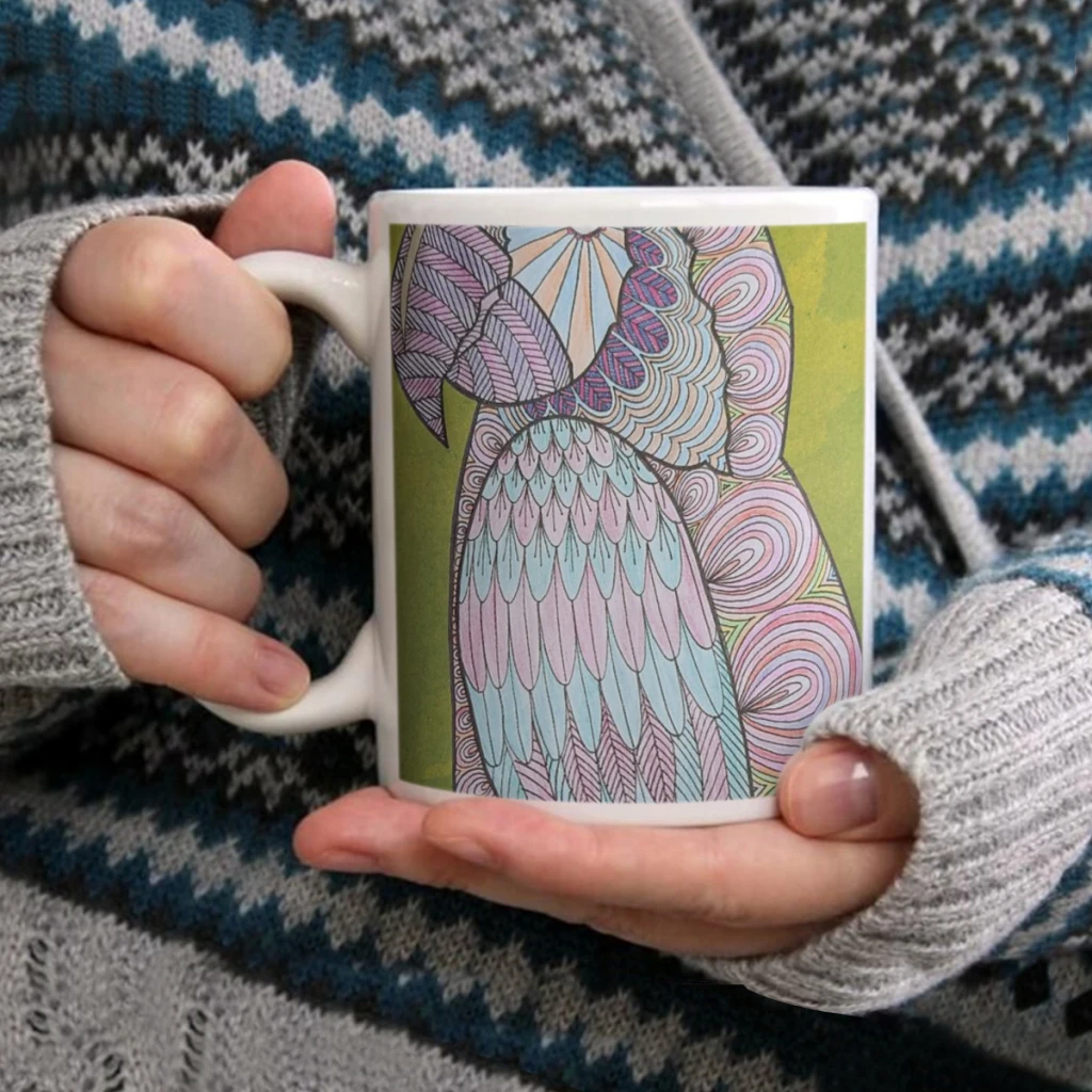 

Pretty PollyCoffee Mug Tea Cup 11oz Coffee Cup Funny Birthday Ceramic Mug Personalized Cup