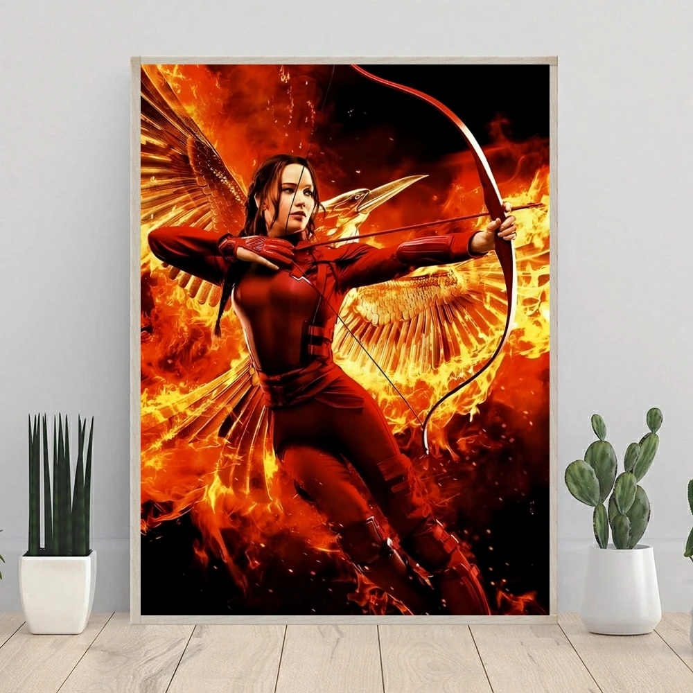 The Hunger Games DIY Diamond Painting Kit Movie Posters 5D Diamond Embroidery Mosaic Oil Painting Home Decor Hand Gift