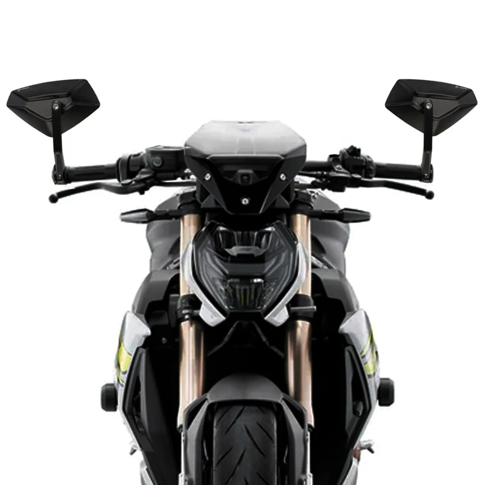 EMARK Motorcycle Bar End Mirror for BMW S1000R R1200R R1250R R1300R F800R F900R RnineT R12nineT R12 R12S R18 F750GS
