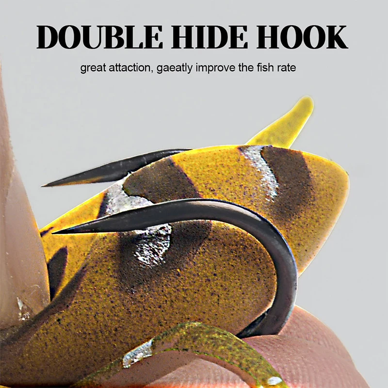 Floating Fishing Lures Artificial Spider Soft Bait Mini Bionic Topwater Fishing Lure with Barbed Hook for Bass Pike Trout Tackle