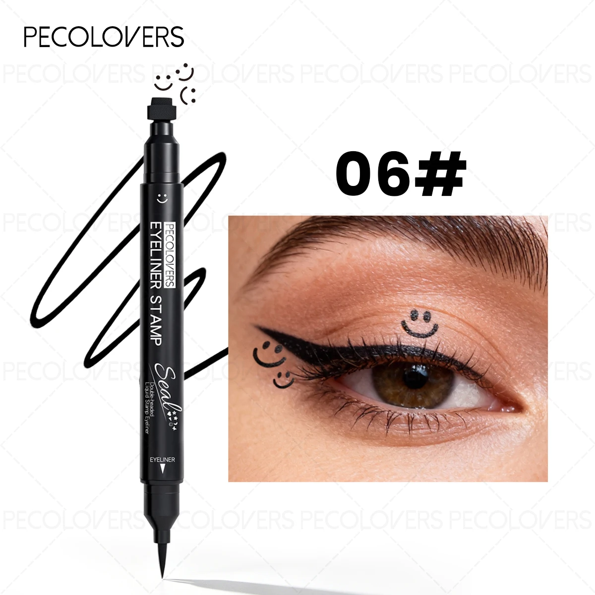 Decorative Stamp Eyeliner Pen — 8 Pieces — product detail 4