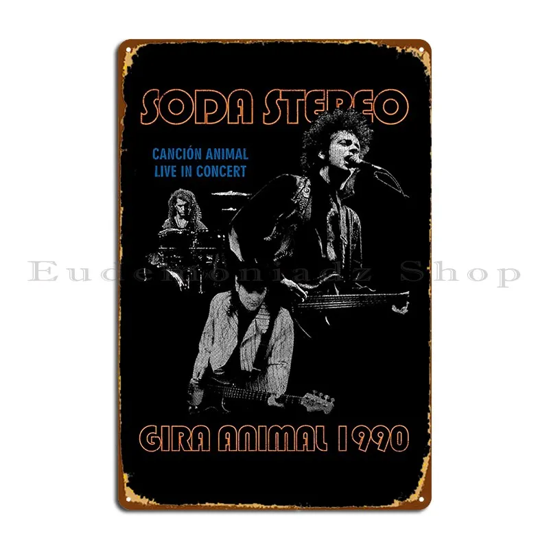 Banda Soda Camiseta 1 Metal Signs Pub Club Club Bar Wall Decor Design Tin Sign Poster