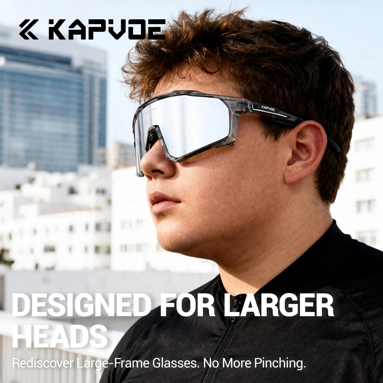 KAPVOE Large size Cycling Sung - Mountain Biking Sunglasses 评论和价格