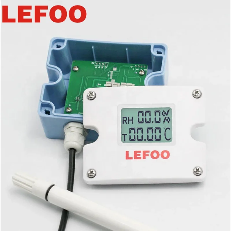 LEFOO Wall Mounted Type Industrial RS485 HVAC Measuring Temperature and Humidity Transmitter