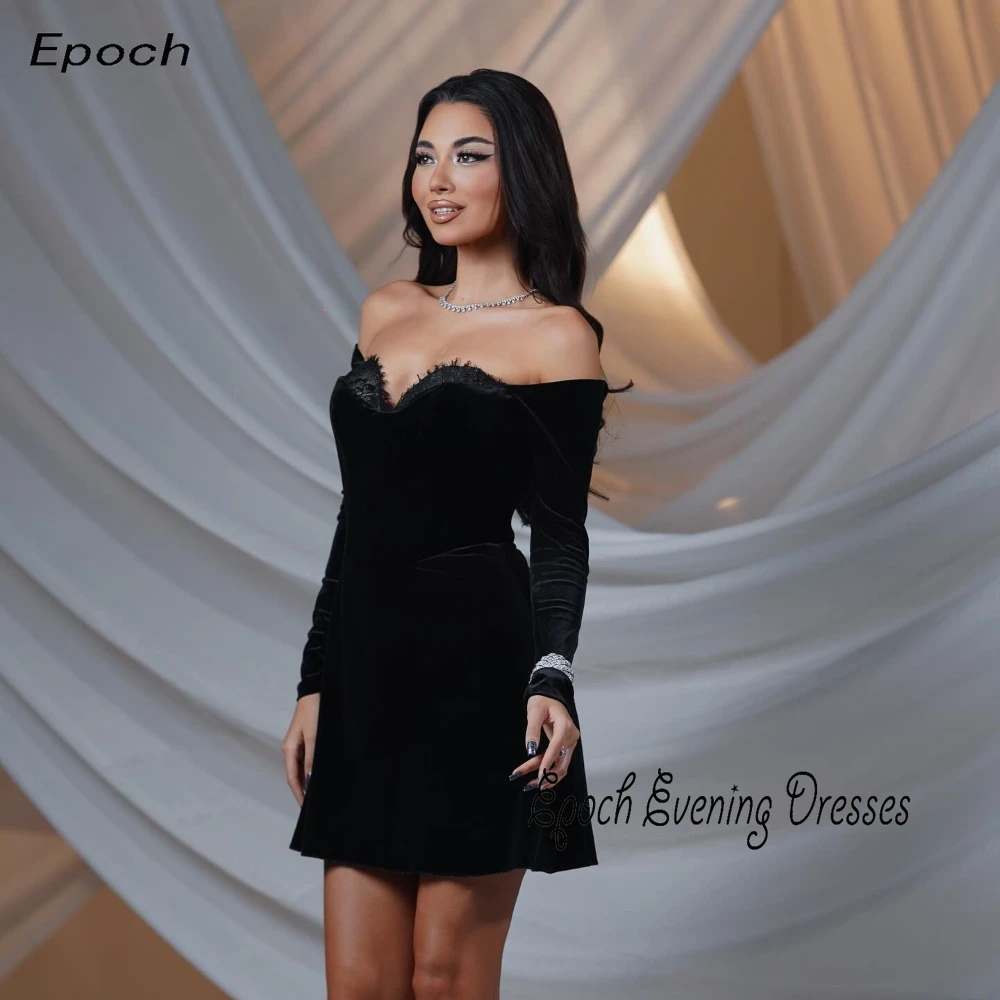 Epoch Short Velvet Evening Dress Wedding Dresses Women vestidos de novia Elegant Sweetheart свадебное платье Mini Bridal Gown