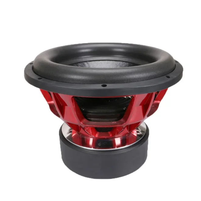 high spl car audio sub woofer with huge magnet motor American coil 3000w rms powered sub woofer for amplifier