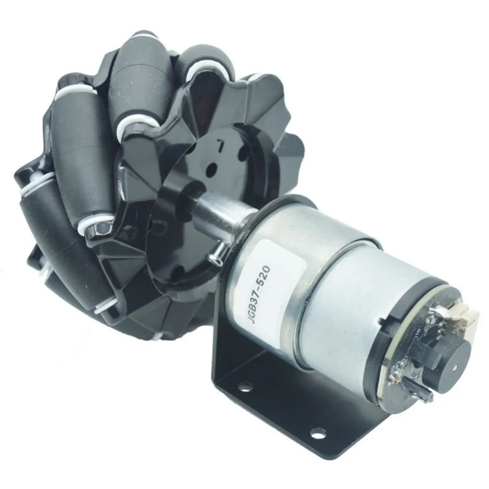 JGB37 520 Gear Motor Hall Encoder DC 6V12V Mecanum Wheels Reversible Adjustable Speed Smart Car Reduction Gear Motor Reducer