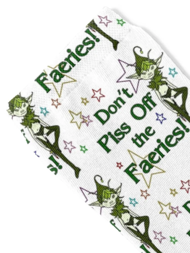Don't Piss Off the Faeries Socks kawaii Heating sock moving stockings hockey Socks Male Women's