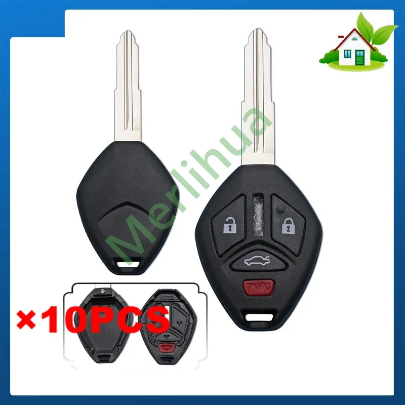 FOR Mitsubishi 3+1 Buttons Remote Key Shell Replacement Housing For Outlander Grandis ASX Spare Remote Fob Case