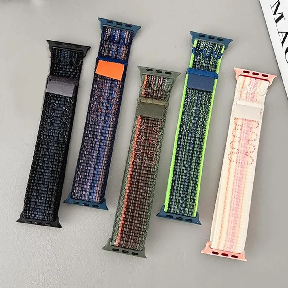 Cinturini per Apple Watch 45mm 46mm 42mm 49mm 44mm, Bracciale Sportivo in Nylon Nike per iWatch 10 9 8 7 6 5 4 Se Ultra 2