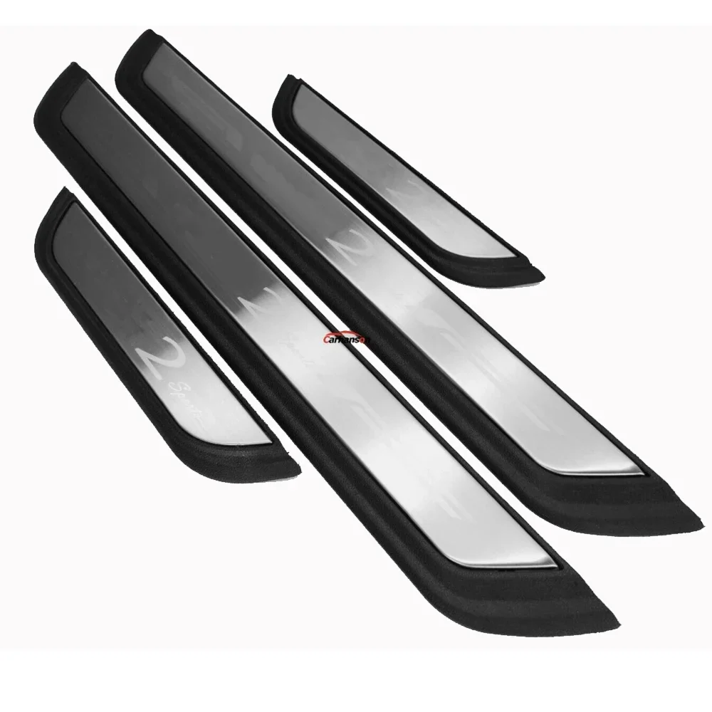 Door Sill Threshold Pedal Cover Trim For Mazda 2 2020 2021 2022 2023 Car Protector Scuff Plate Guards Interior Accessories 2024